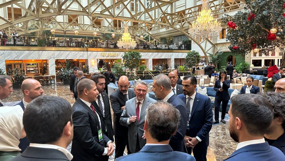 Türk Atlantik Konseyi Başkanı M. Veysel Güldoğan ve Genel Sekreteri Emir A. Gürbüz, NATO Zirvesi çerçevesinde Türkiye Dışişleri Bakanı Sayın Hakan Fidan ile bir araya geldiler